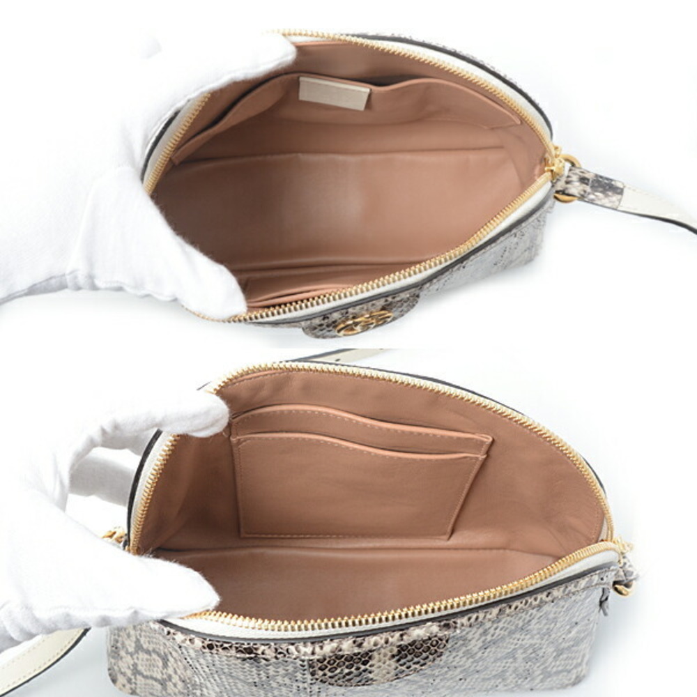 Gucci Ophidia Shoulder Bag Python White Black - image 4